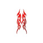 Moto flamme autocollant hot rod fire stickers flamme tribale allumer rtro autocollants rflchissants ...