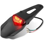 Ersandy - moto led feu arrire stop avec bavette pour motos xr250 xr400 xr650 wr250f wr450f crf250x crf450x ...