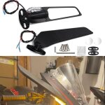 Moto wing mirror avec clignotants led pivotant rglable miroir de contact miroir latral ninja honda ...