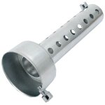 Motorcycle exhaust muffler 45 mm silver, 1 x universal motorcycle exhaust muffler baffle db killer short ...