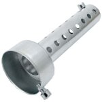 Motorcycle exhaust muffler 45 mm silver, 1 x universal motorcycle exhaust muffler baffle db killer short ...