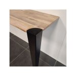 Pied étau en cornière profilé modèle d'angle pour table basse ht 42 cm Pied étau en cornière profilé modèle d'angle pour table basse ht 42 cm