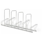 Mottez - r�telier sur 2 niveaux c�te � c�te pour 5 v�los - b200ar - ce produit de marque est neuf.