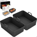 Moule air fryer, accessoire air fryer pour af400eu af300eu double stack sl400eu 9. 5l, r�utilisable, ...