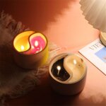 Moule en silicone pour bougie en forme de coupe, en pl�tre et ciment yinyang