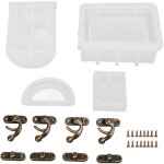 Moule en silicone coffre au tr�sor r�sistant aux temp�ratures �lev�es et basses, facile � d�mouler, r�utilisab ...