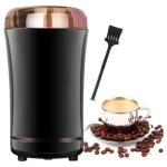 Moulin à café Électrique 150w, avec lames en acier inoxydable et brosse de nettoyage, broyeur à graines ... Moulin à café Électrique 150w, avec lames en acier inoxydable et brosse de nettoyage, broyeur à graines ...