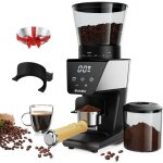 Moulin � caf� �lectrique automatique avec 30 vitesses pour caf� expresso avec �cran tactile