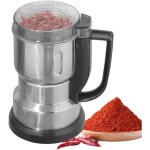 Moulin � caf� �lectrique broyeur grains acier inoxydable, �pices c�r�ales riz, aliments secs compact ...
