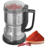 Moulin � caf� �lectrique broyeur grains acier inoxydable, �pices c�r�ales riz, aliments secs compact ...