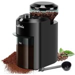 Moulin � caf� electrique, broyeur cafe grain, r�glable pour grains de caf�, avec 28 r�glages de mouture ...