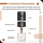 Moulin � caf� �lectrique portable mini moulin � caf� �lectrique moulin � expresso rechargeable avec plusieurs ...