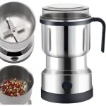 Moulin � caf� �lectrique professionnel en acier inoxydable, broyage rapide, 500 ml, avec couvercle, moulin ...