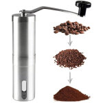 Moulin � caf� manuel (r�glable) coffee grinder en acier inoxydable moulin manuel caf� broyeur en c�ramique ...