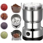 Moulin � caf� multifonctionnel, broyeur avec lames en acier inoxydable, adapt� aux grains de caf�, aux ...