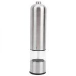 Moulin � poivre �lectrique en acier inoxydable, outil automatique � piles, moulin � �pices