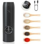 Moulin � poivre �lectrique rechargeable, moulins sel poivre automatique avec lumi�re led blanche, grossi�ret� ...