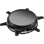 Moulinex - appareil � raclette 6 personnes 700w + plancha + cr�pi�re re151812