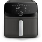 Moulinex easy fry mega ez855hf0 friteuse noir gris