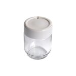 Pot en verre avec couvercle blanc pour yaourtire moulinex ss - 193233