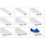 Moulures � chambre creuse pvc blanc 2m - hauteur du bord 7mm - hj: sans ruban adh�sif en mousse, 232 ...
