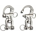 Mousqueton pivotant � emerillon 2 pi�ces manille inox maillons rapides en acier inoxydable 316 mousqueton ...