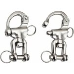 Mousqueton pivotant  emerillon 2 pices manille inox maillons rapides en acier inoxydable 316 mousqueton ...