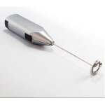 Mousseur � lait �lectrique - - abs + m�tal - 21x3. 6cm - t�te en acier inoxydable