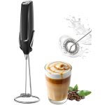 Mousseur � lait �lectrique pour caf� / cappuccino, milk frother with stand, m�langeur de boissons � piles ...