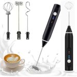 Mousseur � lait �lectrique fouet �mulsionneur � lait usb mousseurs � lait � main rechargeable par usb ...