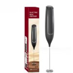 Mousseur � lait �lectrique, mini fouet en acier inoxydable, moteur extra puissant et puissance pour caf� ...