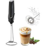 Mousseur � lait �lectrique, mini fouet en acier inoxydable, moteur extra puissant et puissance pour caf� ...