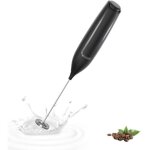 Mousseur � lait �lectrique, mini mixeur en acier inoxydable, moteur super puissant, adapt� au caf� / ...