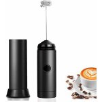 Mousseur  lait lectrique, nettoyage facile, avec fouet en acier inoxydable spirale spciale, portable ...