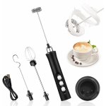 Mousseur  lait lectrique, mousseur de lait rechargeable usb et mini fouet electrique, pour caf crme ...
