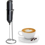 Mousseur  lait avec support, mlangeur de boissons portable pour latte, cappuccino, matcha et chocolat ...
