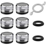 Mousseur robinet m24, 6 pi�ces aerateur robinet economie eau avec filtre en acier inoxydable et abs