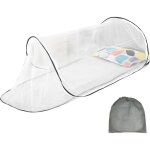 Moustiquaire pliable pour lit, moustiquaire de voyage portable et pliable, id�ale pour les lits simples, ...