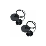 Lot de 2 rosaces e27 en chrome noir avec anneau de verrouillage pour abat - jour pour suspension de bricolage ...