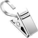 Mowze - lot de 25 pinces  rideaux, support de lumire en fil mtallique de fte solide en acier inoxydable ...