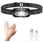 Mowze - lampe frontale led rechargeable, super lumineuse, lgre et pratique, lampe frontale rechargeable ...