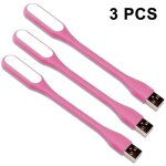 Mowze - lampe led usb 3 pi�ces, mini lampe led usb, lumi�re flexible pour ordinateurs portables, tablettes, ...