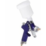 Mowze - mini pistolet � peinture en acier inoxydable air hvlp aliment� par gravit� 125ml