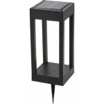 Megatron mt70010 lampadaire dextrieur solaire avec dtecteur de mouvements 0. 6 w blanc chaud, rvb noir ...