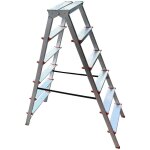 Mtra escabeau double marchepied en aluminium 6 marches