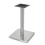 Mucola ? pied d'enceinte en acier inoxydable 2x ? hauteur 72 cm ? socle 45x45 cm ? pour home cin�ma et ...