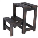 Aranaz - mueblear escabeau banquette, bois de hêtre, 32x23x40 cm - wengue - wengue Aranaz - mueblear escabeau banquette, bois de hêtre, 32x23x40 cm - wengue - wengue