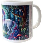 Mug en cramique blanche licorne et fort enchante