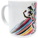 Mug en cramique blanche patinage artistique