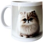 Mug en céramique blanche sacré de birmanie Mug en céramique blanche sacré de birmanie